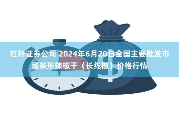 杠杆证券公司 2024年6月20日全国主要批发市场条形辣椒干（长线椒）价格行情